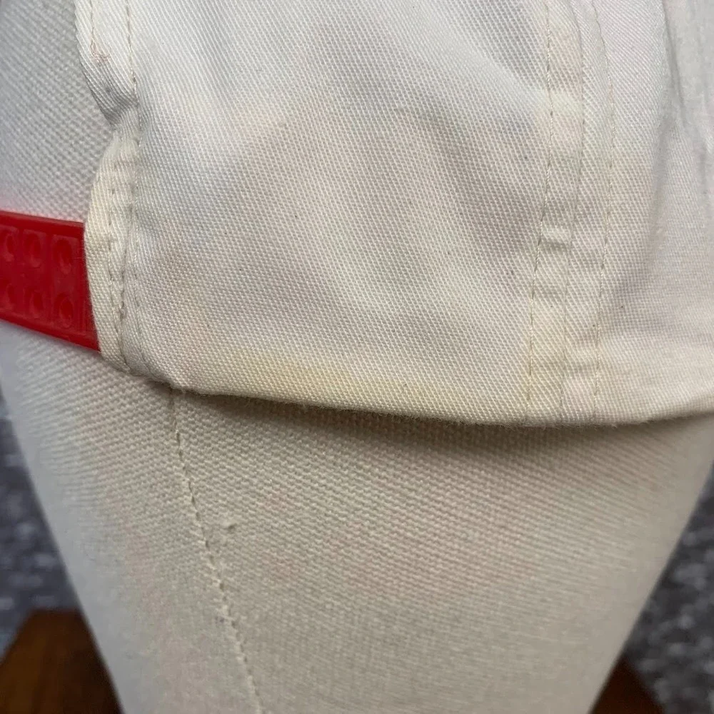 Vintage‎ Headmost Blank Red & White Snapback Cap Hat